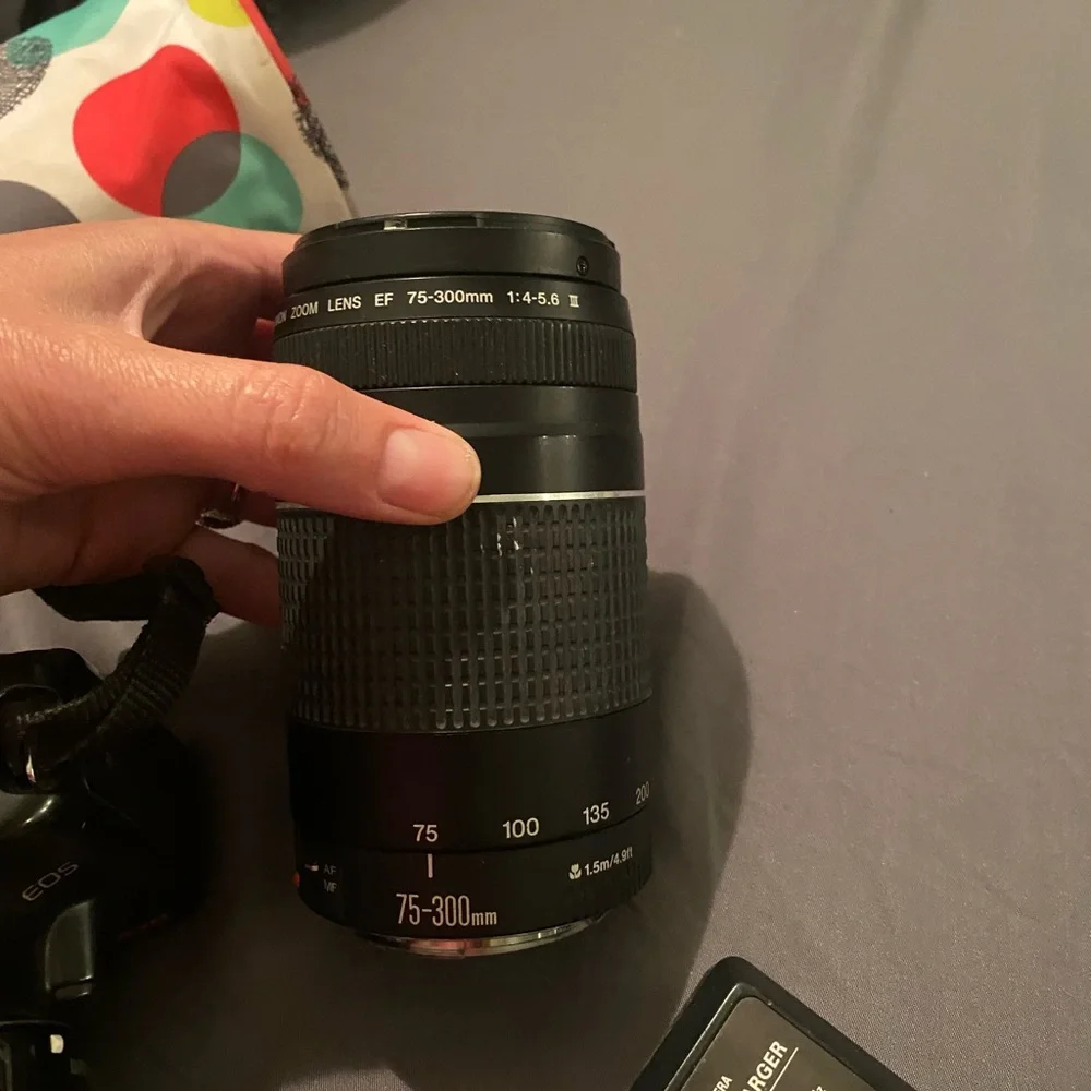 Canon EOS rebel and zoom lens
